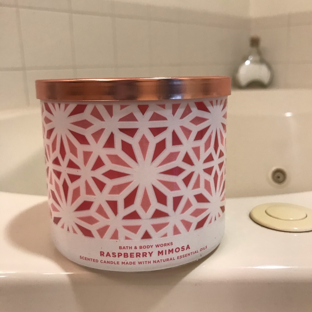 BBW Raspberry Mimosa 3 Wik Candle